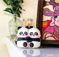 panda magnetic keychain